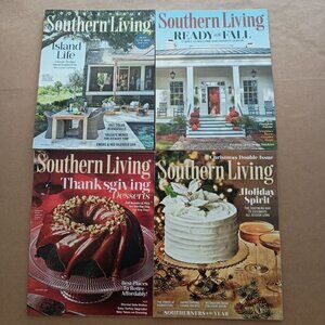 Southern Living magazine 4 pack September to December 2024